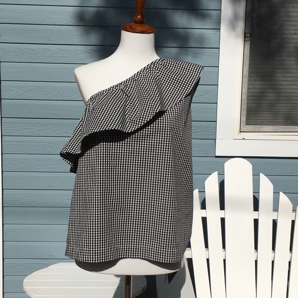 🌞LAST DAY Vineyard Vines Petite 1 Shoulder Top - Picture 2 of 6